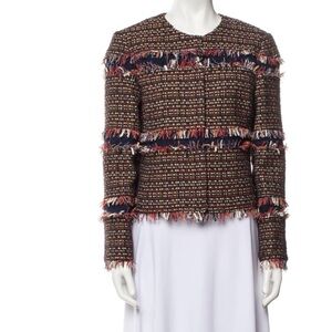Tory Burch EUC Women's Multicolor Tweed Jacket